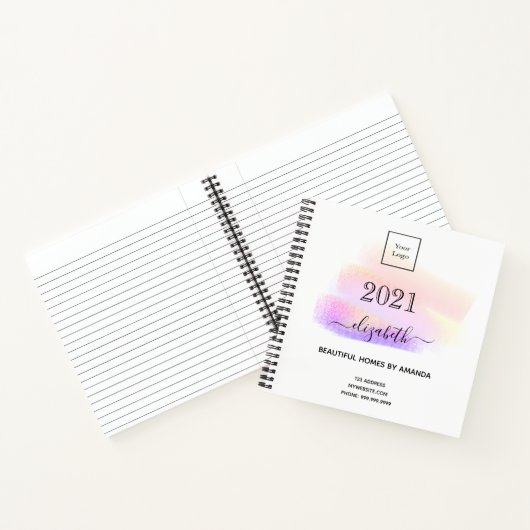 Interieur Designer Pinselstriche 2026 Notizblock (Innenseite)