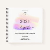 Interieur Designer Pinselstriche 2026 Notizblock (Vorderseite)