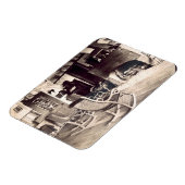 Interieur einer amerikanischen Holzhütte, c.1880s  Magnet (Linke Seite)