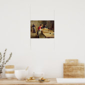 Interieur einer Werkstatt für Rahmen Poster (Küche)