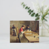 Interieur einer Werkstatt für Rahmen Postkarte (Stehend Vorderseite)