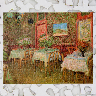 Interieur eines Restaurants von Vincent van Gogh Puzzle