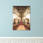 Interieur, entworfen von Balthasar Neumann 1734-54 Leinwanddruck (Insitu (Holzboden))