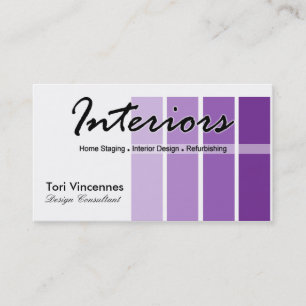 Interieur Home Staging Immobilien Designer Geschäf Visitenkarte