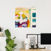 Interieur mit der Uhr ,Berühmtes Gemälde Poster (Heimbüro)