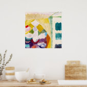 Interieur mit der Uhr ,Berühmtes Gemälde Poster (Küche)