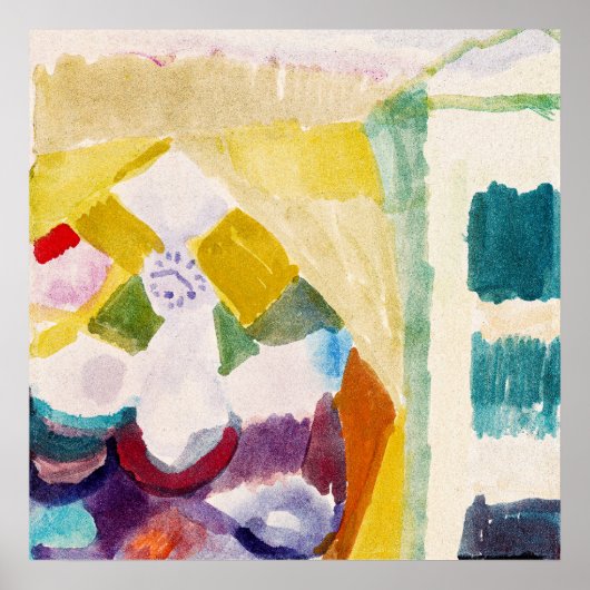 Interieur mit der Uhr ,Famous Painting Poster (Vorne)