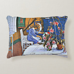 Interieur mit Kaktus, Kunst, Dekokissen