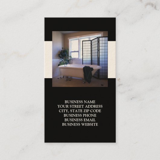 Interieur oder inszenieren von Visitenkarten Visitenkarte (Vorderseite)