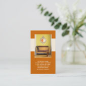 Interieur oder inszenieren von Visitenkarten Visitenkarte (Stehend Vorderseite)