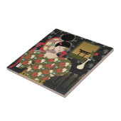 Interieur Roter Stuhl Tile Fliese (Seite)