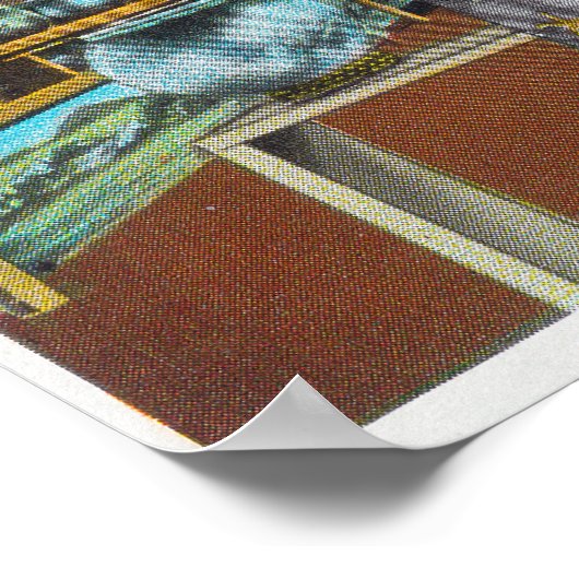 Interieur View of Deep Sea Aquarium Poster (Ecke)