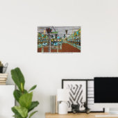 Interieur View of Deep Sea Aquarium Poster (Heimbüro)