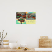 Interieur View of Newark Pool Table Poster (Küche)