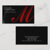 Interim Designer Business Card Visitenkarte (Vorne/Hinten)
