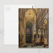 Interior da Catedral de Amiens von Jules Genisson Postkarte (Vorne/Hinten)