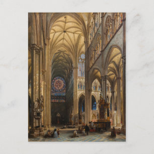 Interior da Catedral de Amiens von Jules Genisson Postkarte
