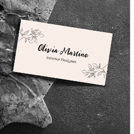 Interior Design Business Card Visitenkarte