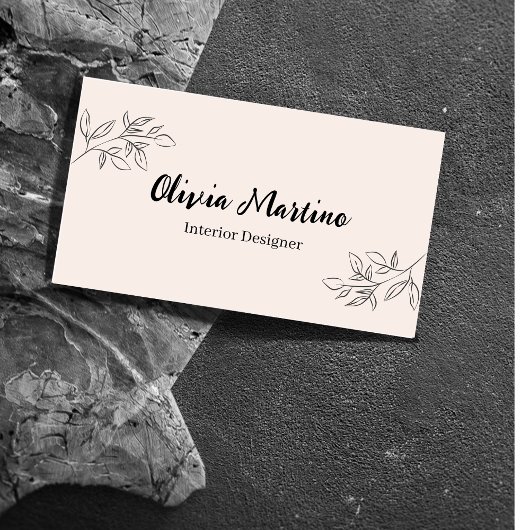 Interior Design Business Card Visitenkarte
