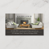 Interior Design Business Card Visitenkarte (Vorderseite)