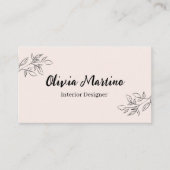 Interior Design Business Card Visitenkarte (Vorderseite)