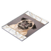 Interior Design Zuhause Dog Glitzer MarmorNotebook Notizblock (Linke Seite)