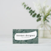 Interior Designer Business Card Visitenkarte (Stehend Vorderseite)