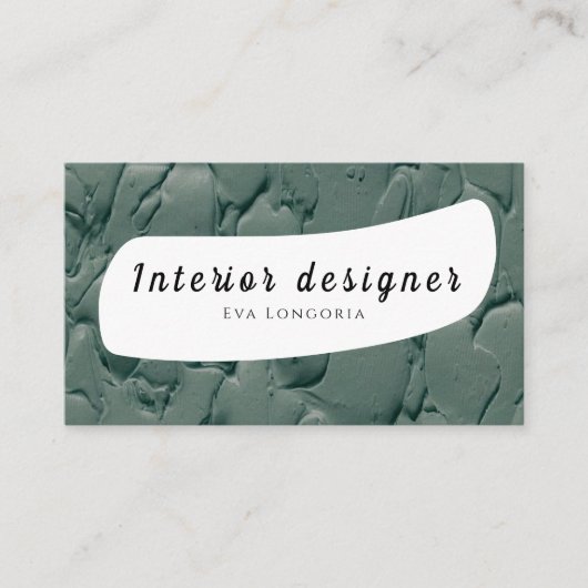 Interior Designer Business Card Visitenkarte (Vorderseite)