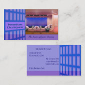 Interior Designer Business Card Visitenkarte (Vorne/Hinten)