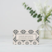 Interior Designer Business Card Visitenkarte (Stehend Vorderseite)