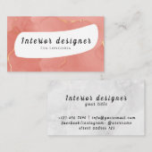 Interior Designer Business Card Visitenkarte (Vorne/Hinten)