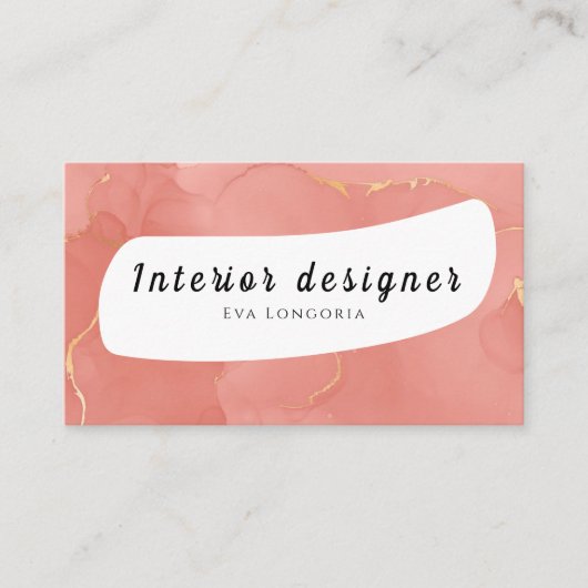 Interior Designer Business Card Visitenkarte (Vorderseite)