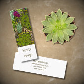 Interior Designer Desert Botanical Succulent Mini Visitenkarte