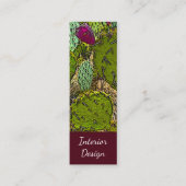 Interior Designer Desert Botanisch Mini Visitenkarte (Vorderseite)