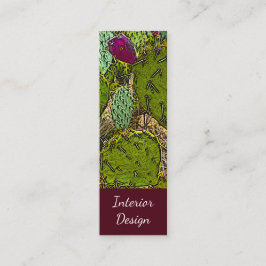 Interior Designer Desert Botanisch Mini Visitenkarte