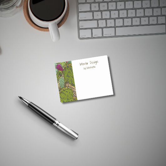 Interior Designer Desert Cactus Succulent Post-it Klebezettel