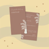 Interior Designer Mocha Vertical Business Card Visitenkarte