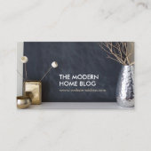 Interior Designer Vignette Foto Visitenkarte (Vorderseite)