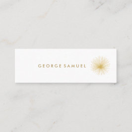 Interior Designer Vintage Modernist Logo Mini Visitenkarte