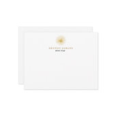 Interior Designer Vintage Modernist Logo Mitteilungskarte (Vorderseite/Rückseite Beispiel)