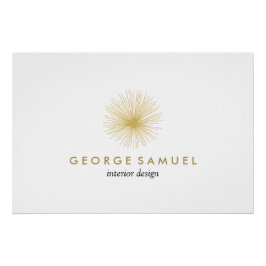 Interior Designer Vintage Modernist Logo Poster