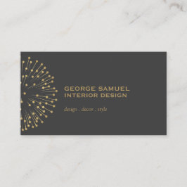 Interior Designer Vintage Modernist Logo Visitenkarte