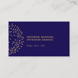 Interior Designer Vintage Modernist Logo Visitenkarte