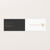 Interior Designer Vintage Modernist Logo Visitenkarten (Außenseite Aufgefaltet)