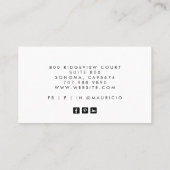 Interior Designer Zuhause Stager Visitenkarte (Rückseite)