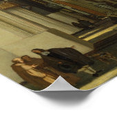 Interior of a Church with Figures, 1685 Poster (Ecke)