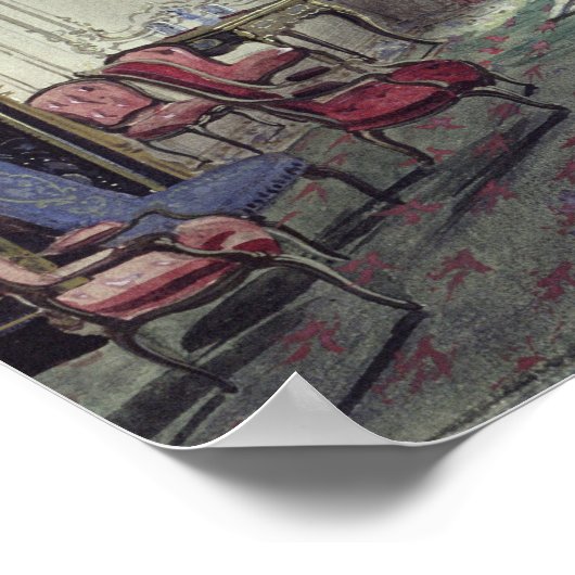 Interior of a drawing room poster (Ecke)