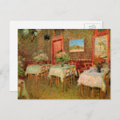 Interior of a Restaurant by Vincent van Gogh Postkarte (Vorne/Hinten)