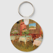 Interior of a Restaurant by Vincent van Gogh Schlüsselanhänger (Rückseite)