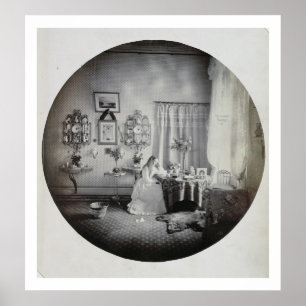 Interior of Muckross House, c.1865 (albumen print) Poster